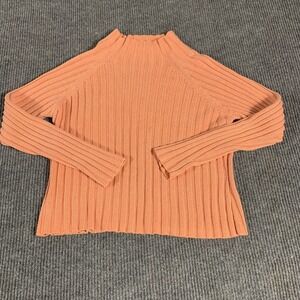 VTG Herman Geist Sweater Womens Extra Large XL Pink Ribbed‎ Cotton Blend Comfort